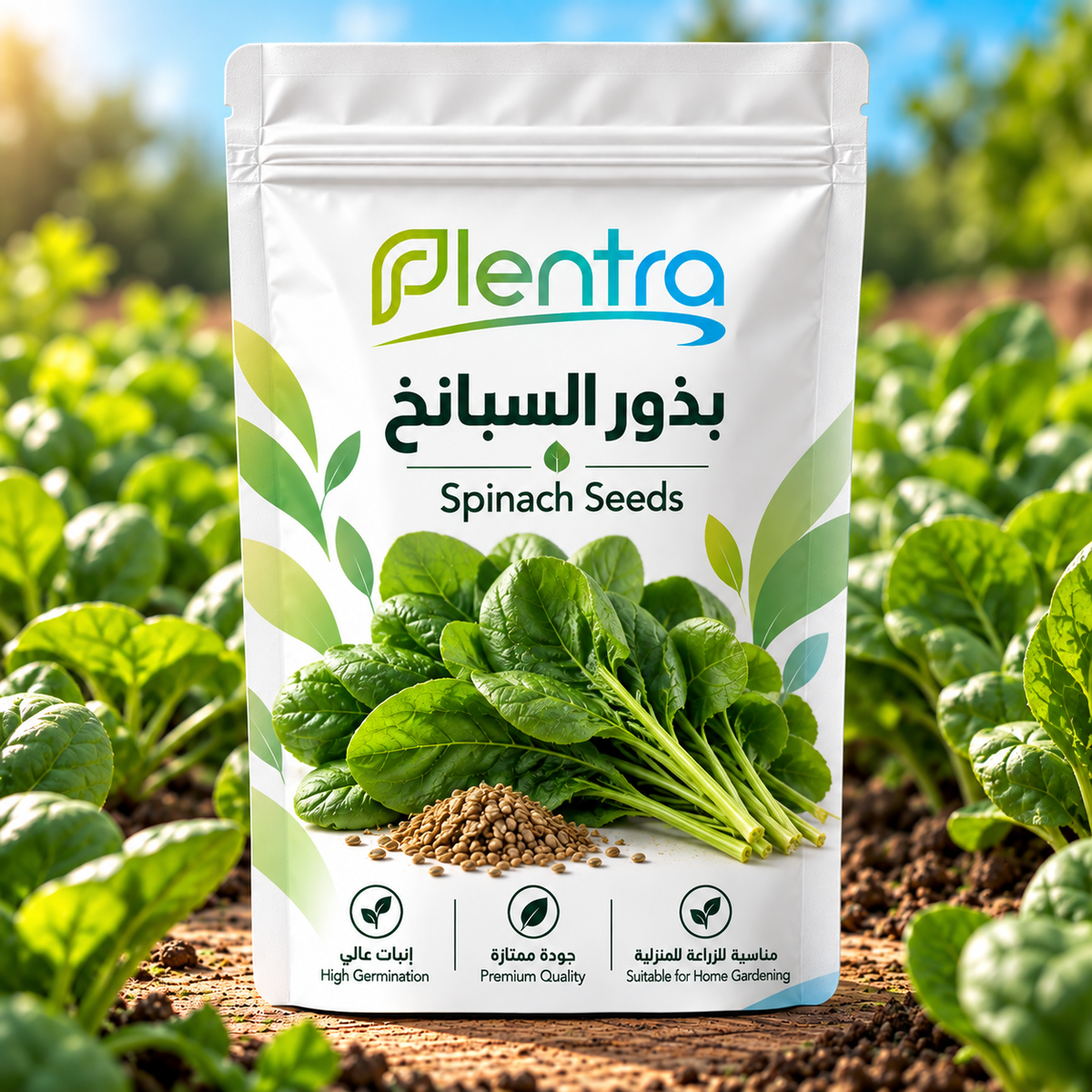 بذور السبانخ للزراعة المنزلية | Plentra Spinach Seeds