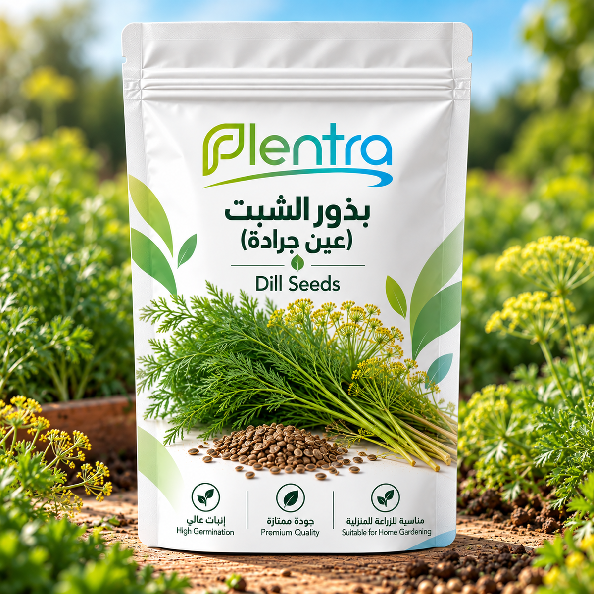 بذور الشبت (عين جرادة) للزراعة المنزلية | Plentra Dill Seeds